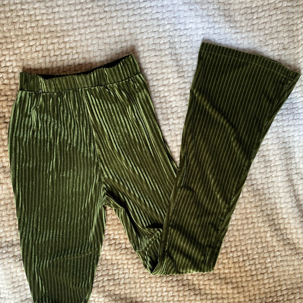 Ribbed velvet Flares